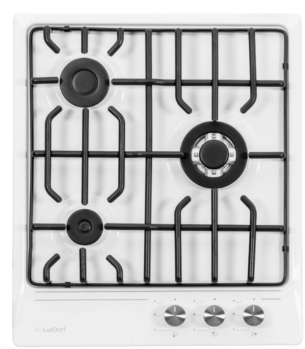 

Встраиваемая варочная панель газовая LuxDorf H45V35W450 белый, H45V35W450