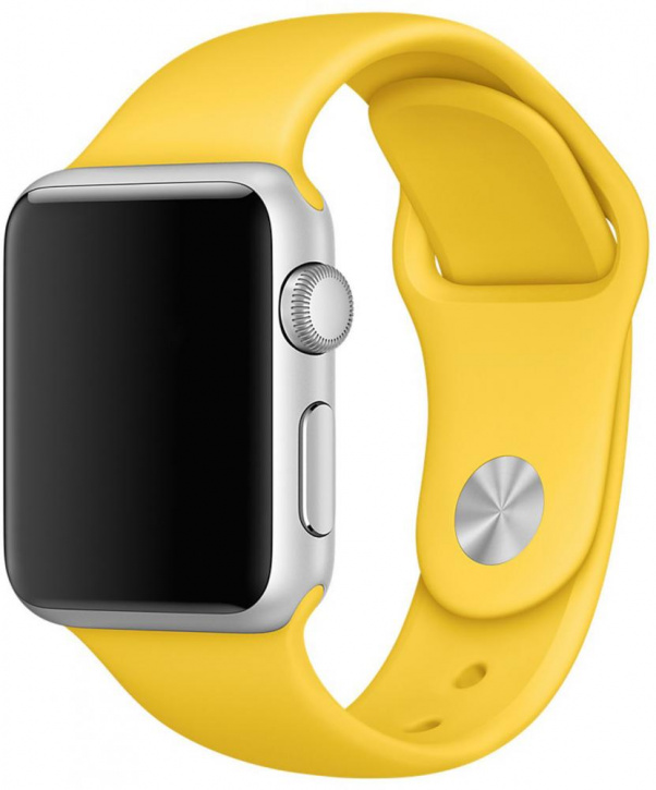 Ремешок для смарт-часов и браслетов W.O.L.T. для Apple Watch 42 мм желтый