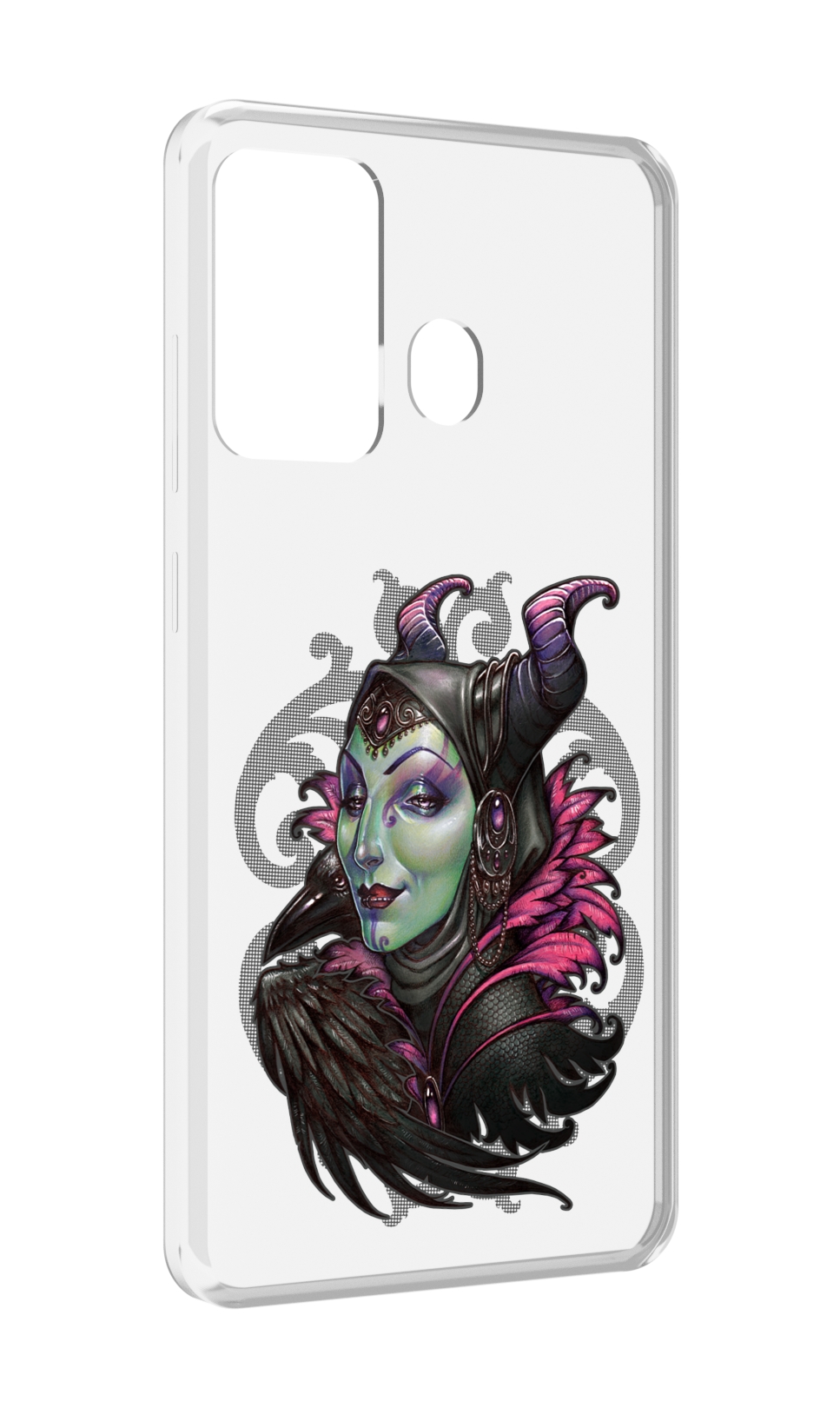 

Чехол MyPads зеленая девушка с вороном для ITEL A27 / ITEL P17, Прозрачный, Tocco