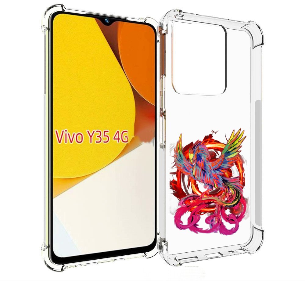 

Чехол MyPads красочный феникс для Vivo Y35 4G 2022 / Vivo Y22, Прозрачный, Tocco