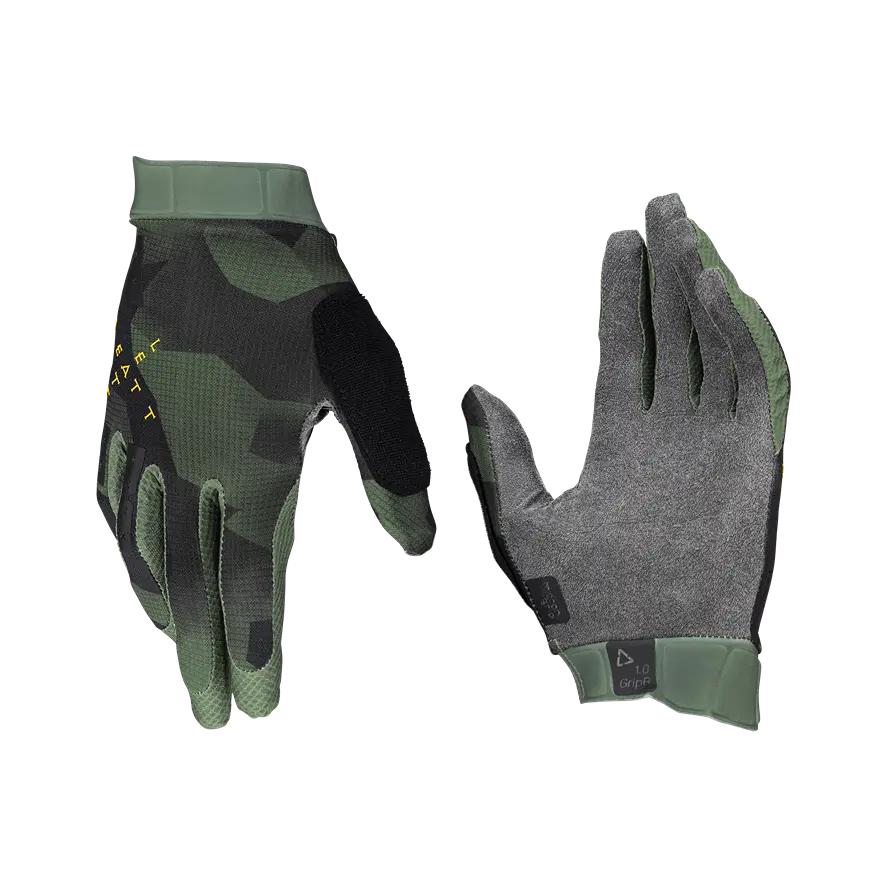 Велоперчатки Leatt MTB 1.0 GripR Glove, Spinach, S, 2024 (6024150370)