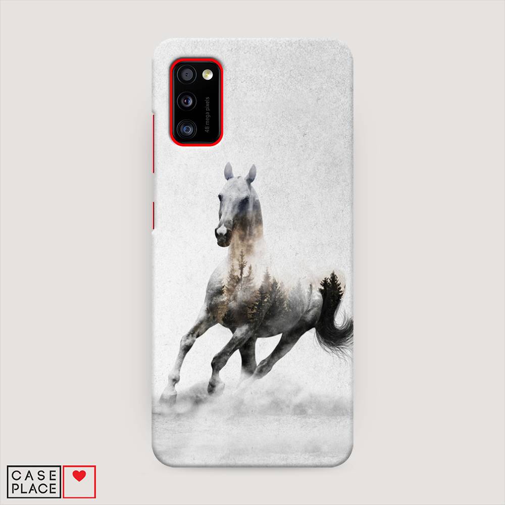 

Пластиковый чехол "Лошадь лес" на Samsung Galaxy A41