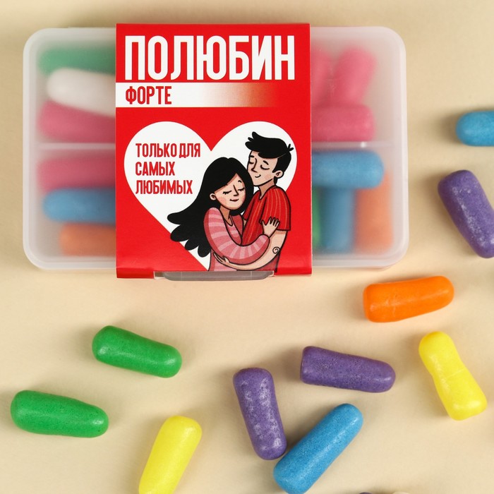 

Мармеладное драже в таблетнице «Полюбин Форте», 35 г.