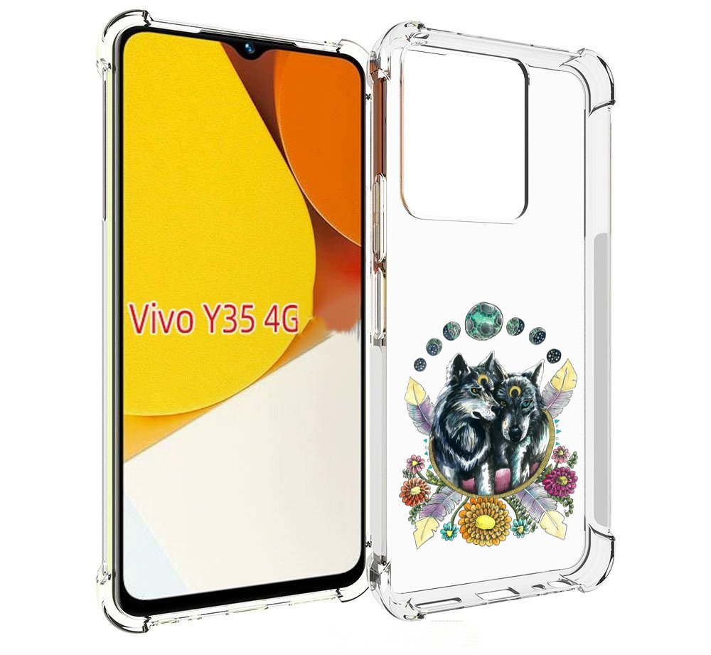 

Чехол MyPads красивые волки абстракция для Vivo Y35 4G 2022 / Vivo Y22, Прозрачный, Tocco