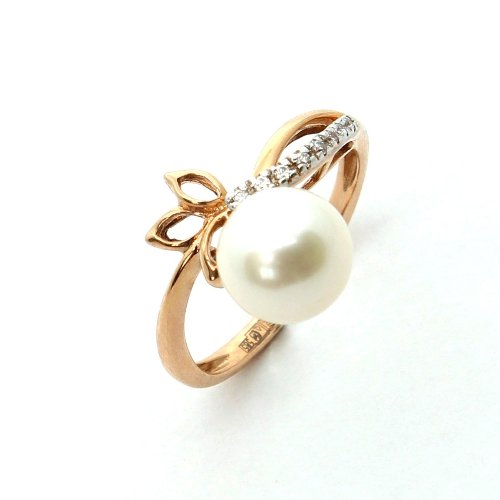 

Кольцо из золота р. , DIAMOND PRIME 99-1-ZW-R-041228, фианит\жемчуг, 99-1-ZW-R-041228