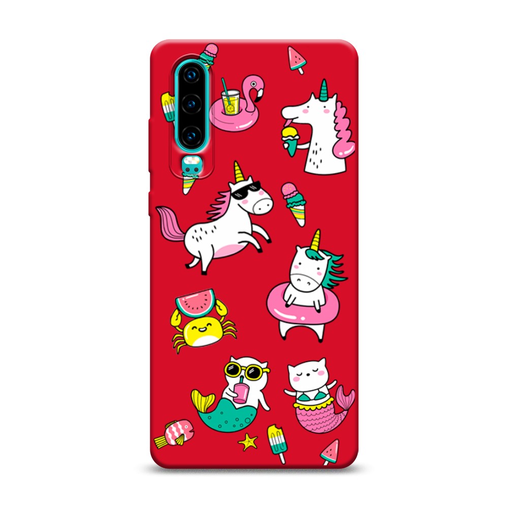 

Чехол Awog на Huawei P30 "На отдыхе", Разноцветный, 68553-1