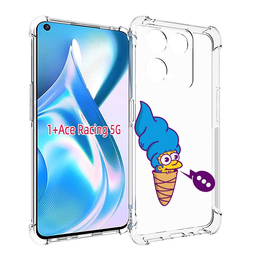 

Чехол MyPads Мардж-рожок для OnePlus Ace Racing, Прозрачный, Tocco