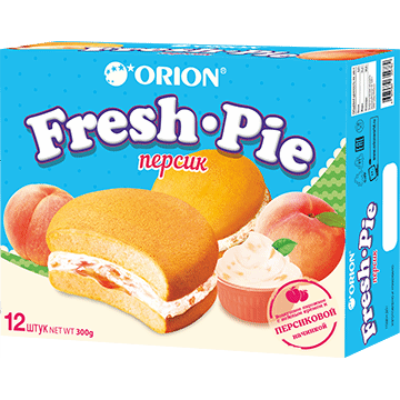 

Пирожные Orion Fresh Pie Персик 25 г х 12 шт