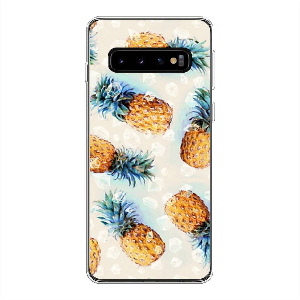 

Чехол Awog на Samsung Galaxy S10 Plus "Ананасы", Разноцветный, 27150-3