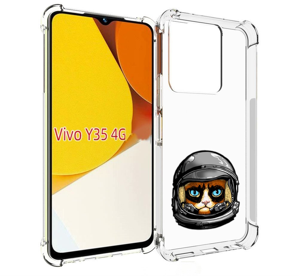 

Чехол MyPads кот космонавт для Vivo Y35 4G 2022 / Vivo Y22, Прозрачный, Tocco