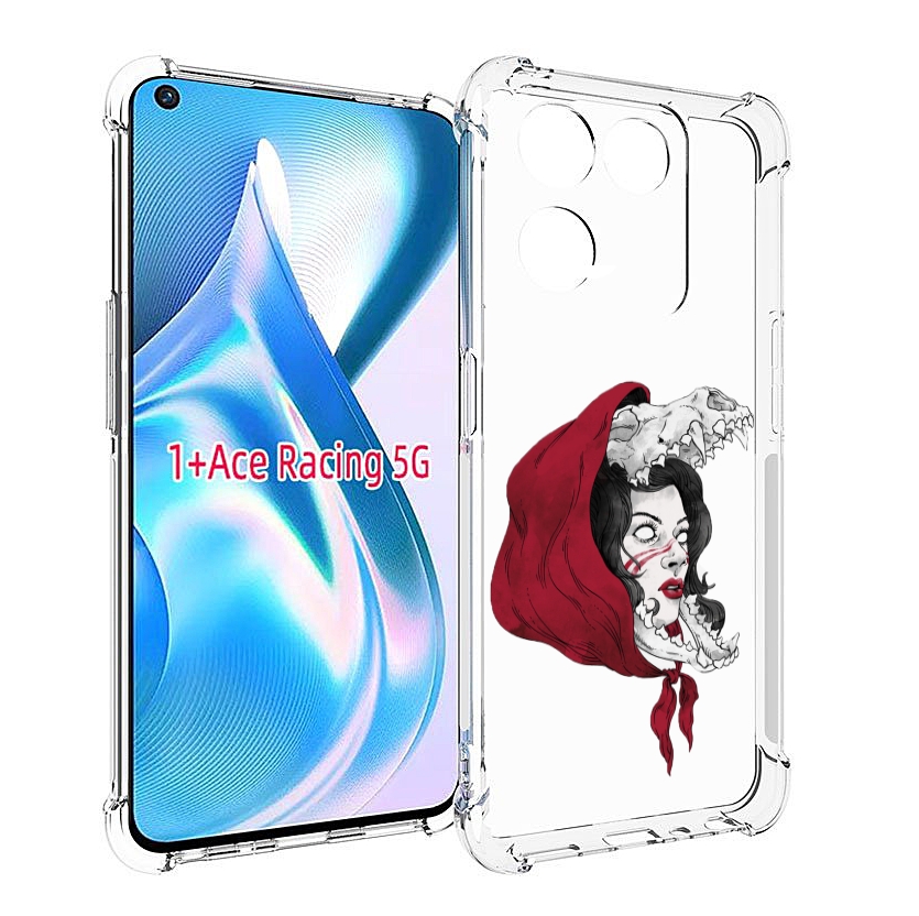 

Чехол Mypads Красная Шапочка И Волк Женский Для Oneplus Ace Racing, Прозрачный, Tocco