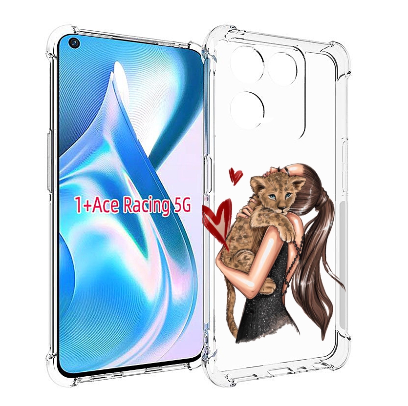 

Чехол Mypads Кошачья-Любовь Для Oneplus Ace Racing, Прозрачный, Tocco