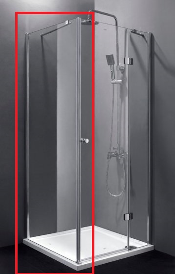 

Боковая стенка Cezares VE-W-100-FIX-P-Cr стекло punto