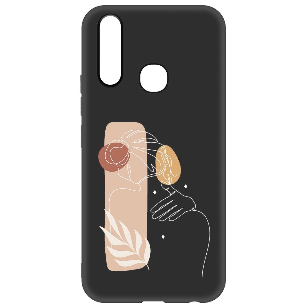 

Чехол-накладка Krutoff Soft Case Нежность для Vivo Y17 черный