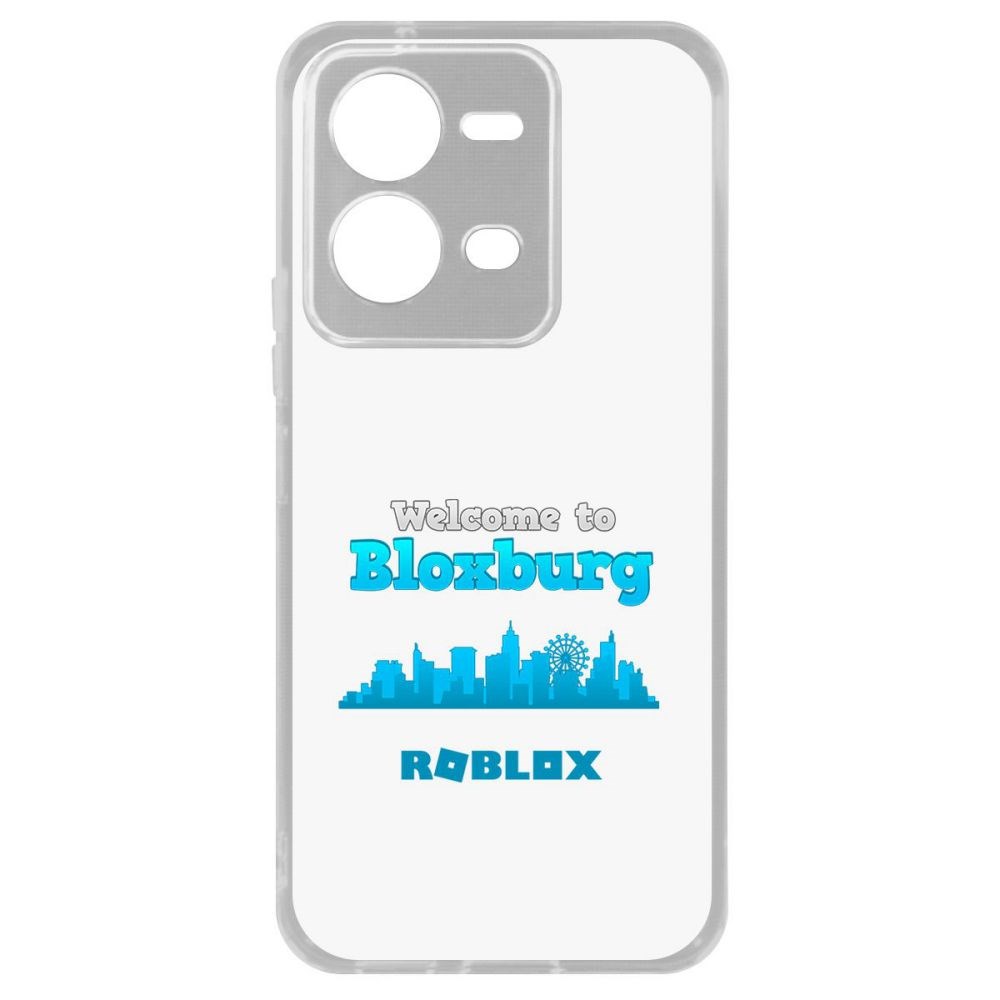 

Чехол Roblox-Блоксбург для Vivo V25e, Прозрачный