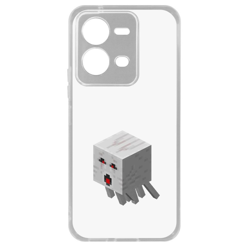 

Чехол Minecraft-Гаст для Vivo V25e, Прозрачный