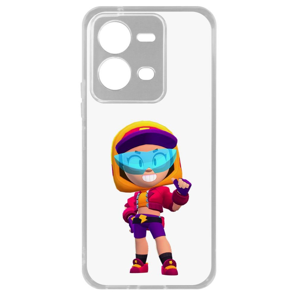 

Чехол Brawl Stars-Стритстайл Макс для Vivo V25e, Прозрачный