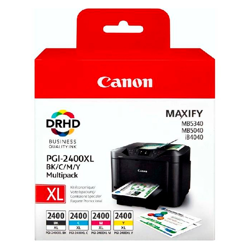 

Картридж Canon PGI-2400XL multipack (9257B004), Черный;голубой;пурпурный;желтый