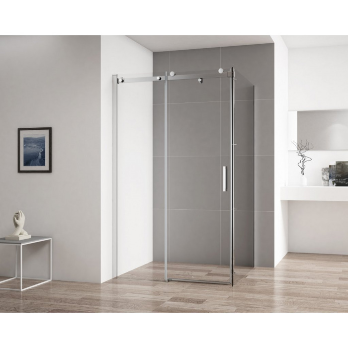 фото Уголок душевой cezares stylus-soft 1300x1000x1950 мм stylus-soft-ah-1-130/100-c-cr