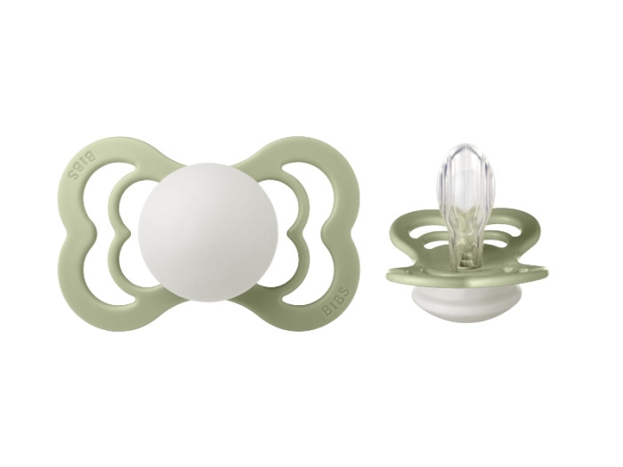 

Пустышка, BIBS, Supreme Silicone 6-36 мес Sage Glow, Серый, 610270