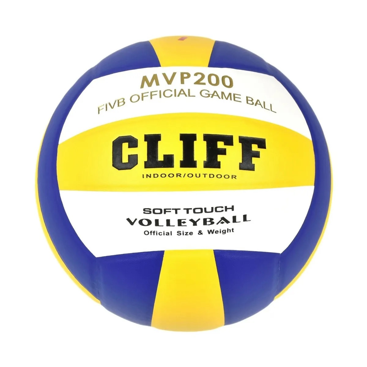 Мяч волейбольный CLIFF MVP200 5 размер PU бело-желто-синий 1230₽