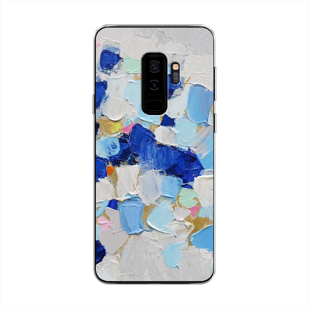 фото Чехол awog "холст сине-белый" для samsung galaxy s9 +