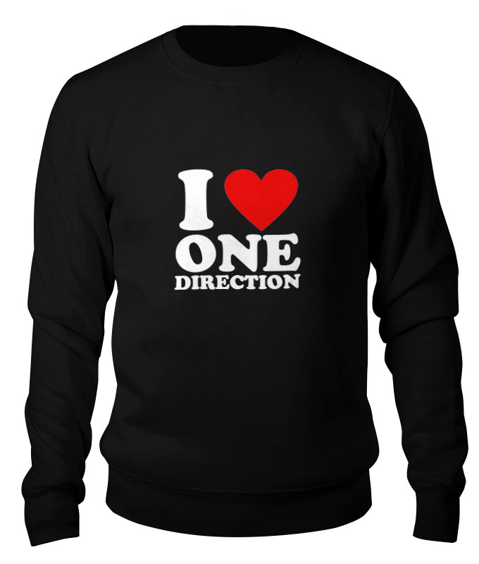 

Свитшот унисекс Printio One direction черный S, One direction