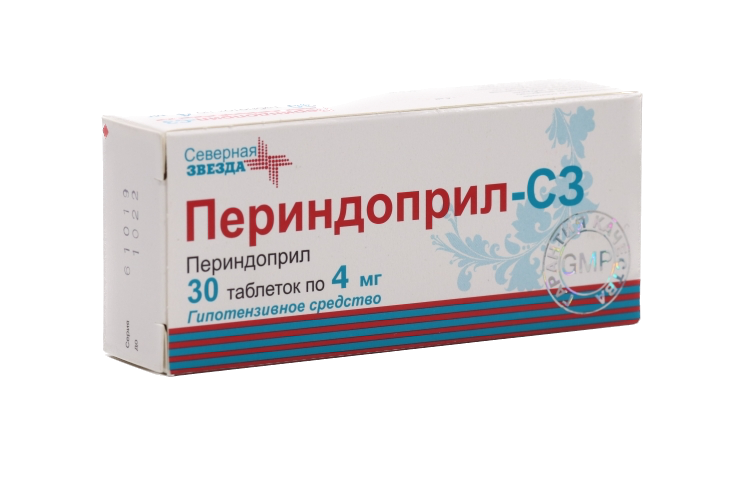 Периндоприл-СЗ, таблетки 4 мг, 30 шт.