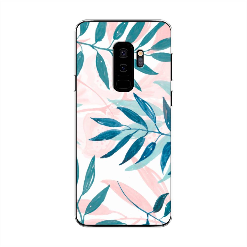 фото Чехол awog "акварельные веточки" для samsung galaxy s9 +