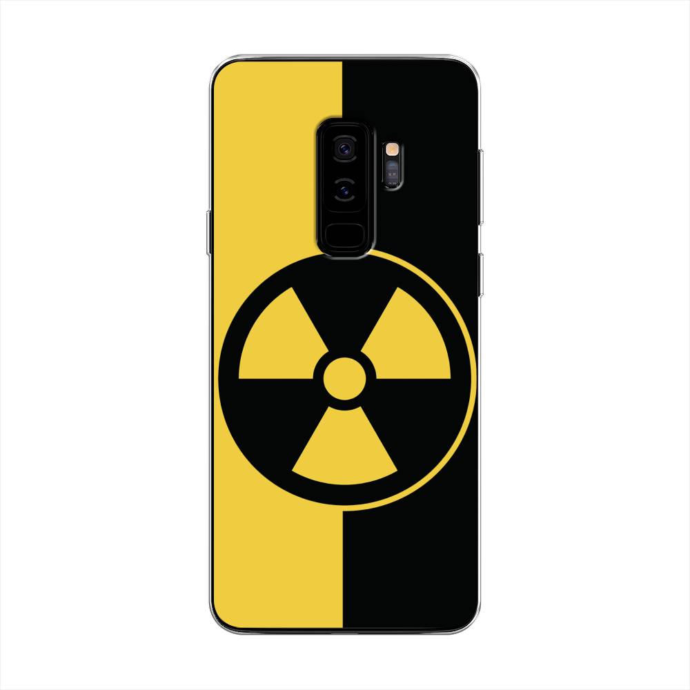 фото Чехол awog "эмблема черно-желтая" для samsung galaxy s9 +