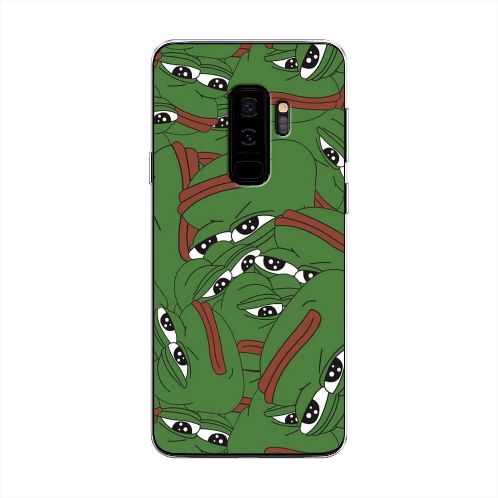 

Чехол Awog на Samsung Galaxy S9 + "Печальный frog", Зеленый;белый, 25850-9