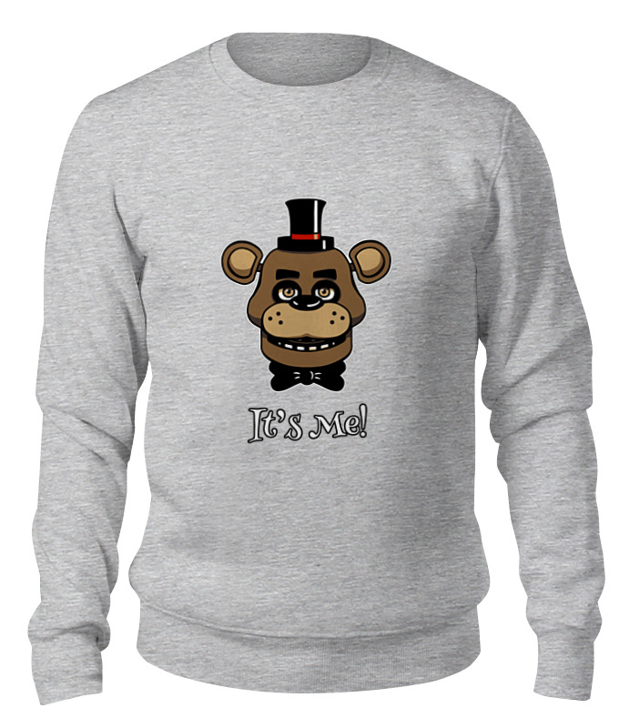 

Свитшот унисекс Printio Fazbear (пять ночей у фредди) серый M, Fazbear (пять ночей у фредди)