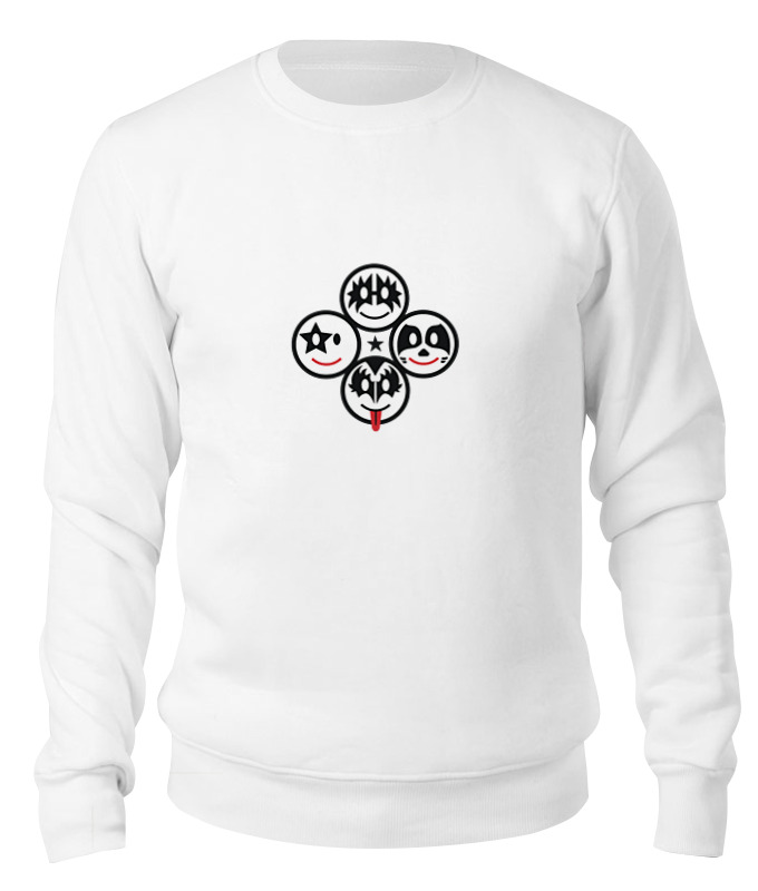 

Свитшот унисекс Printio Kiss (кисс) белый M, Kiss (кисс)