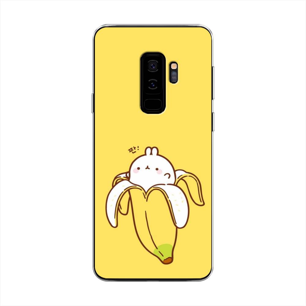 

Чехол Awog на Samsung Galaxy S9 + "Зайчик-бананчик", Желтый;белый, 25850-2