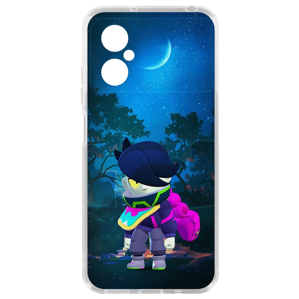 

Чехол Brawl Stars-Орочи Эдгар для Poco M4 5G, Прозрачный