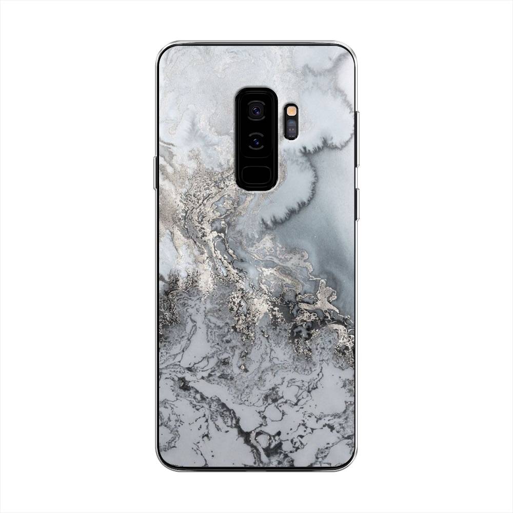 фото Чехол awog "морозная лавина серая" для samsung galaxy s9 +