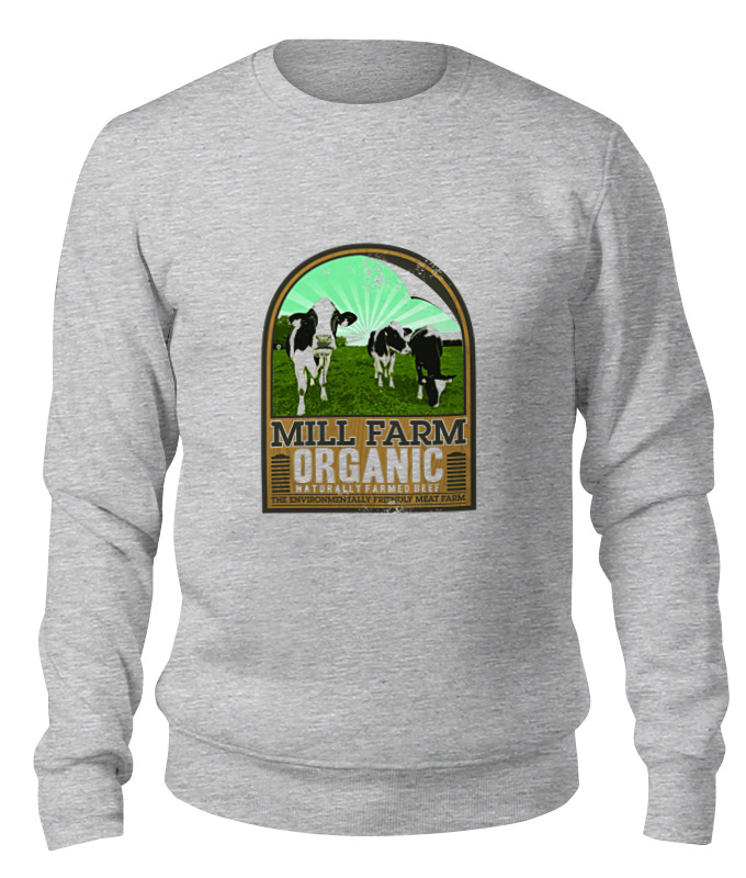 

Свитшот унисекс Printio Органик серый L, Органик