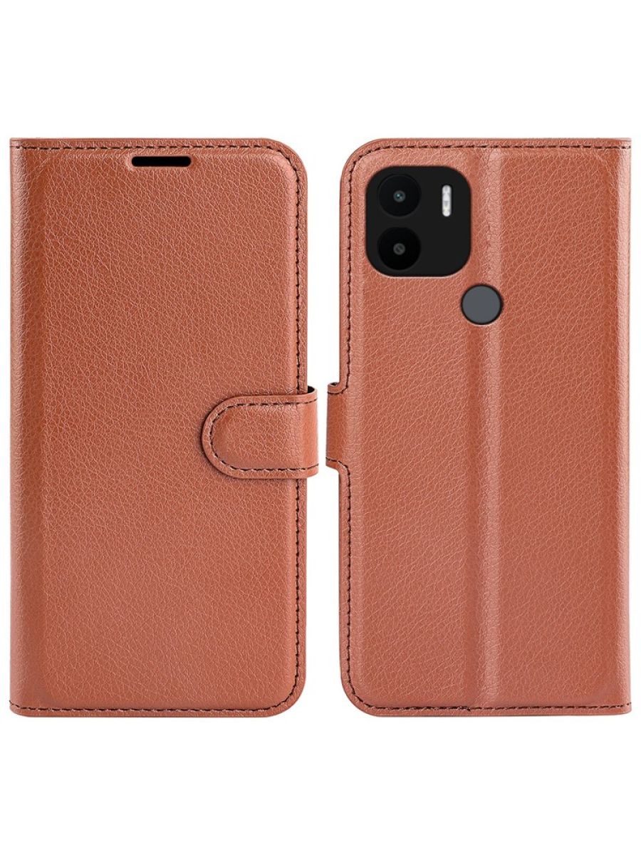 

Чехол Wallet для смартфона Xiaomi Redmi A1+/A1 Plus коричневый