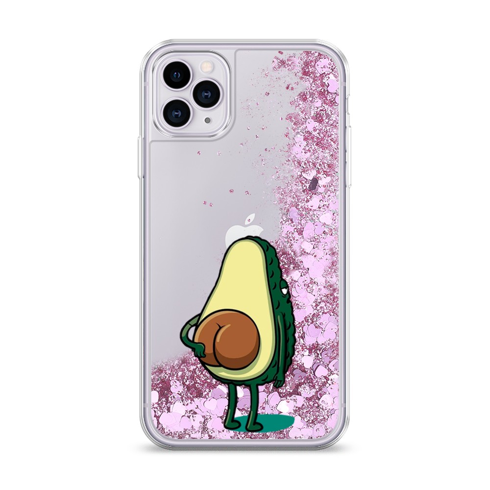 

Жидкий чехол с блестками "Попа авокадо" на Apple iPhone 11 Pro Max, 12294-1