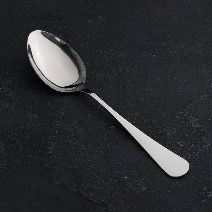 

Ложка столовая «Классика», длина 20.5 см, толщина 2 мм, нержавеющая сталь, Серебристый
