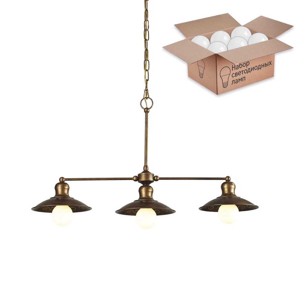 

Светильник с лампочкой Favourite Magrib 12143P1+Lamps, 1214-3P1+Lamps