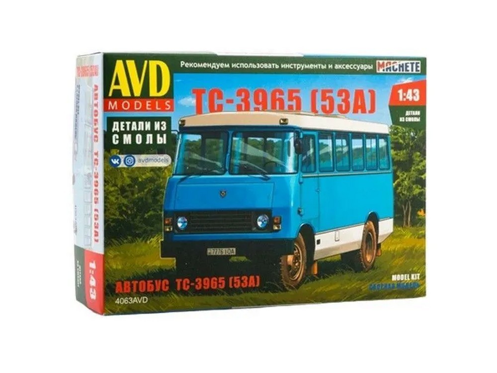 

Сборная модель AVD Автобус ТС-3965 (53А), 1/43, 4063AVD