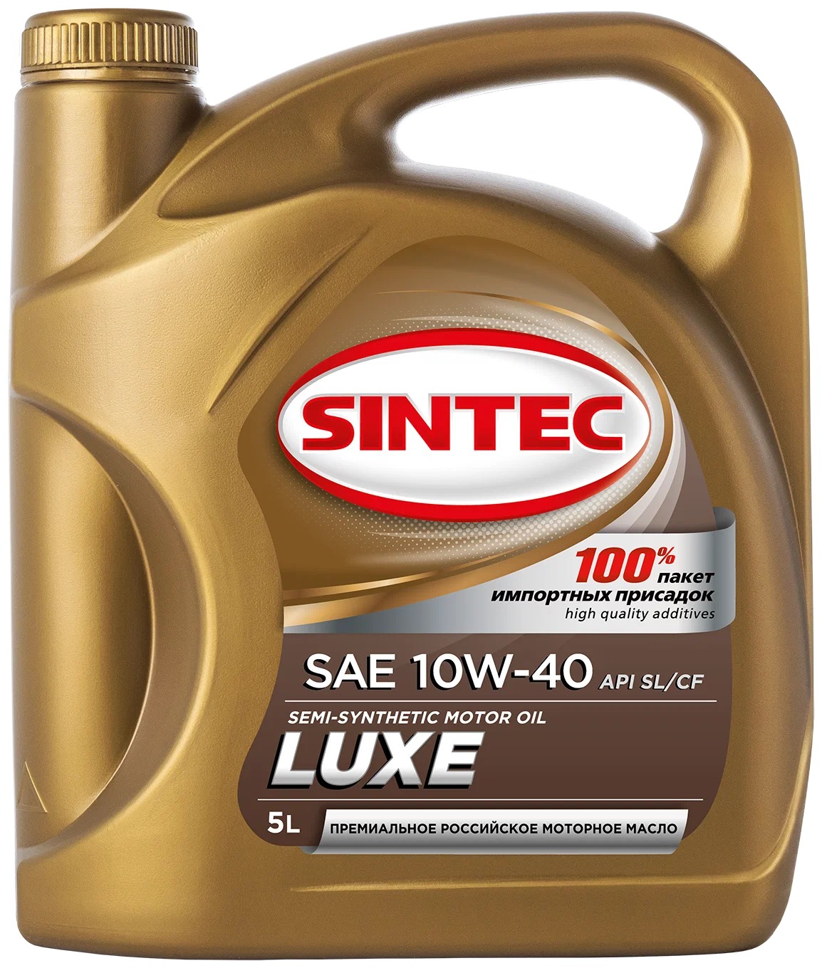 

SINTEC ЛЮКС 10W40 SL/CF Моторное масло полусинт. (5L), SINTEC ЛЮКС 10W40 SL/CF Масло моторное полусинт. (5L)