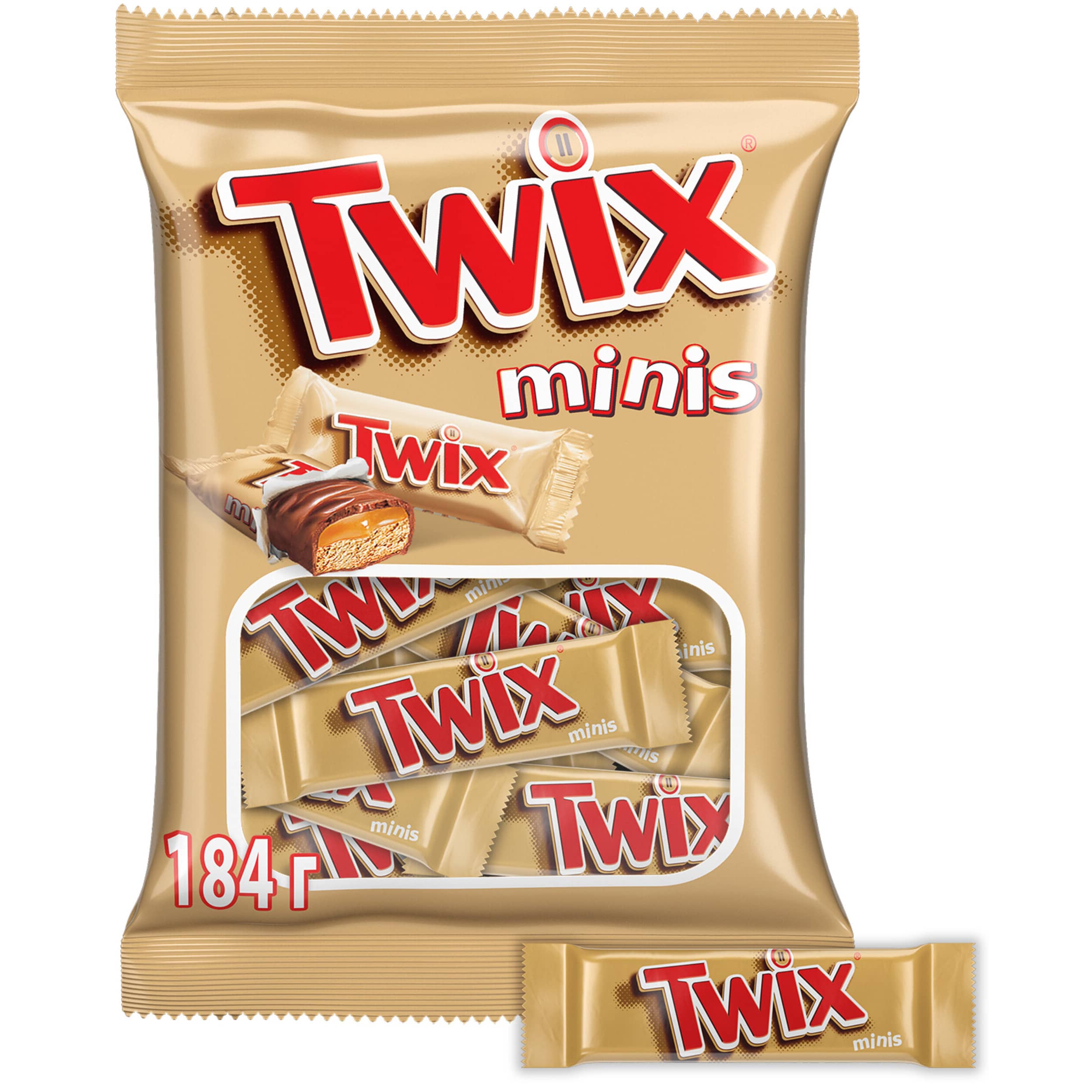 

Twix Minis шоколадные батончики, 184 гр