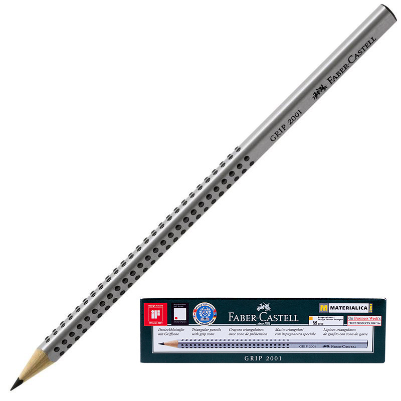 

Карандаш чернографитный Faber-Castell GRIP 2001, НВ, б/ласт /117000, (2шт.)