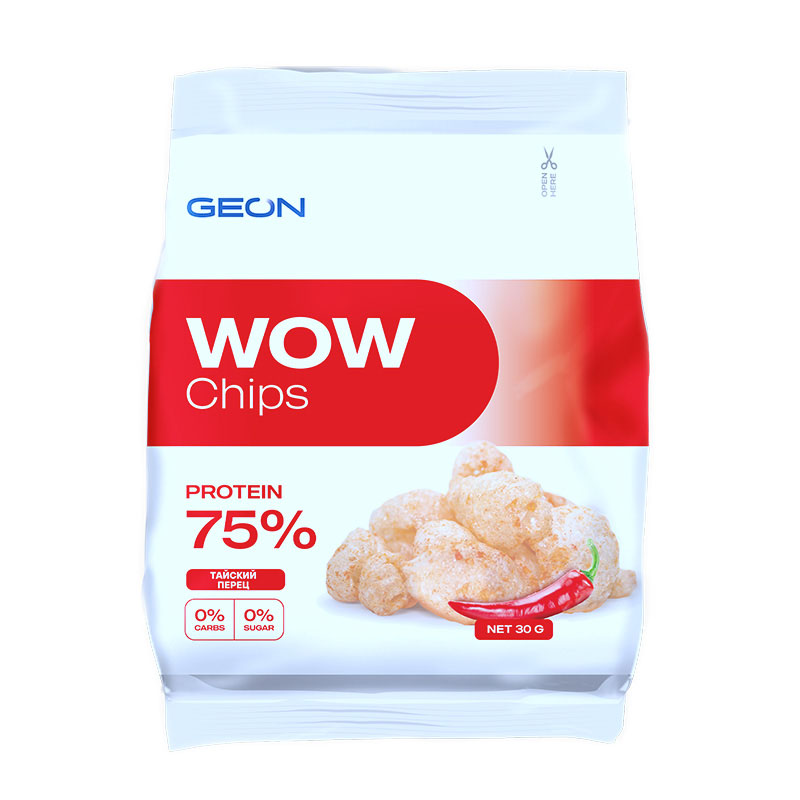 

Чипсы G.E.O.N Wow Chips 30 г сладкий тайский перец, Wow Chips