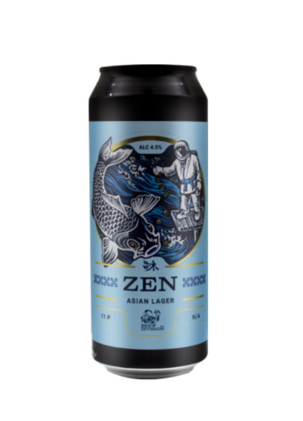 

Пиво Brew Division Zen Asian Lager ж/б 0,5 л, Светлое, ТН-00003281
