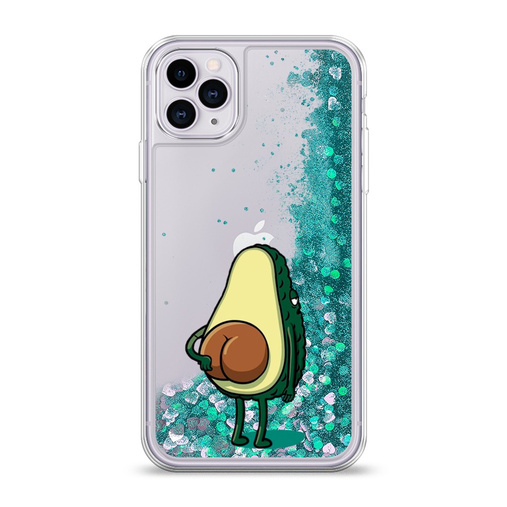 

Жидкий чехол с блестками "Попа авокадо" на Apple iPhone 11 Pro, 12395-1