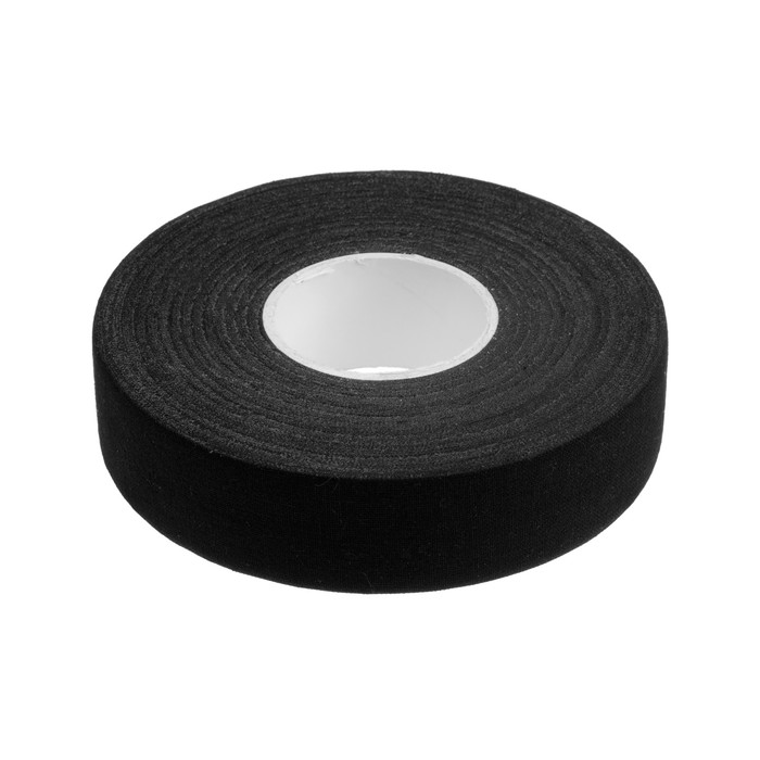 Лента клейкая ТУНДРА, тканевая, хоккейная, черная, 300 мкм, 24 мм х 25 м лента ремонтная eternabond черная 0 15х15 2м