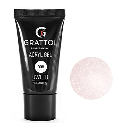 

Гель Acryl Gel Glitter Grattol №08 30 мл